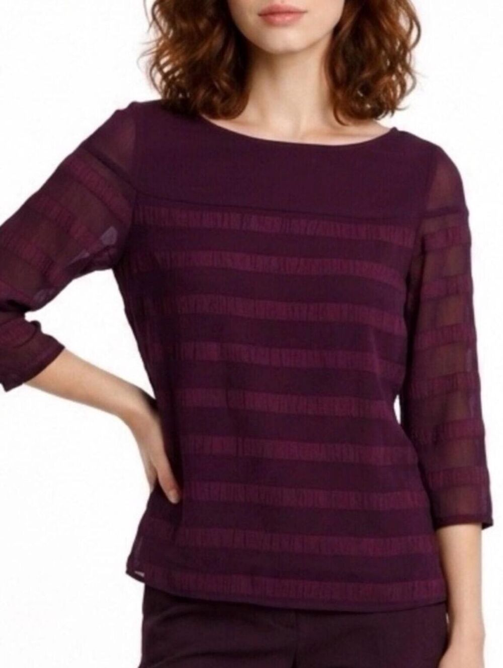 Banana Republic Sheer Knit Top (S)